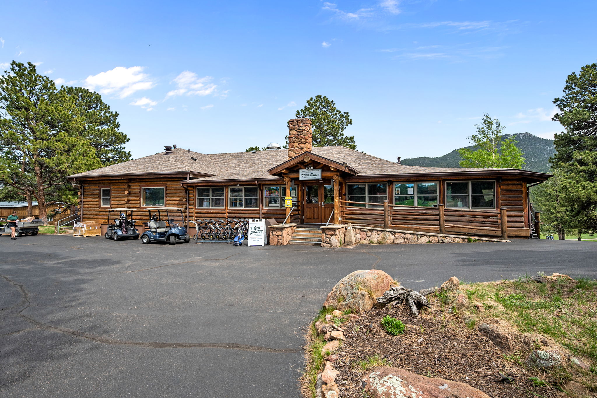 Tee off with a backdrop you won''t find anywhere else — mountain peaks on every hole.