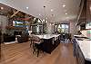 Kitchen, dining and main living space