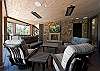 Main Deck - Gas fireplace and TV