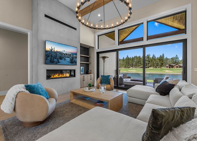 Brand-New Lakefront Estate | Private Lake + Hot Tub | Outdoor Living