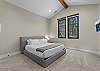 King bed with ensuite bathroom. 