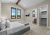 King bed with ensuite bathroom. 