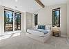 King bed with ensuite bathroom. 