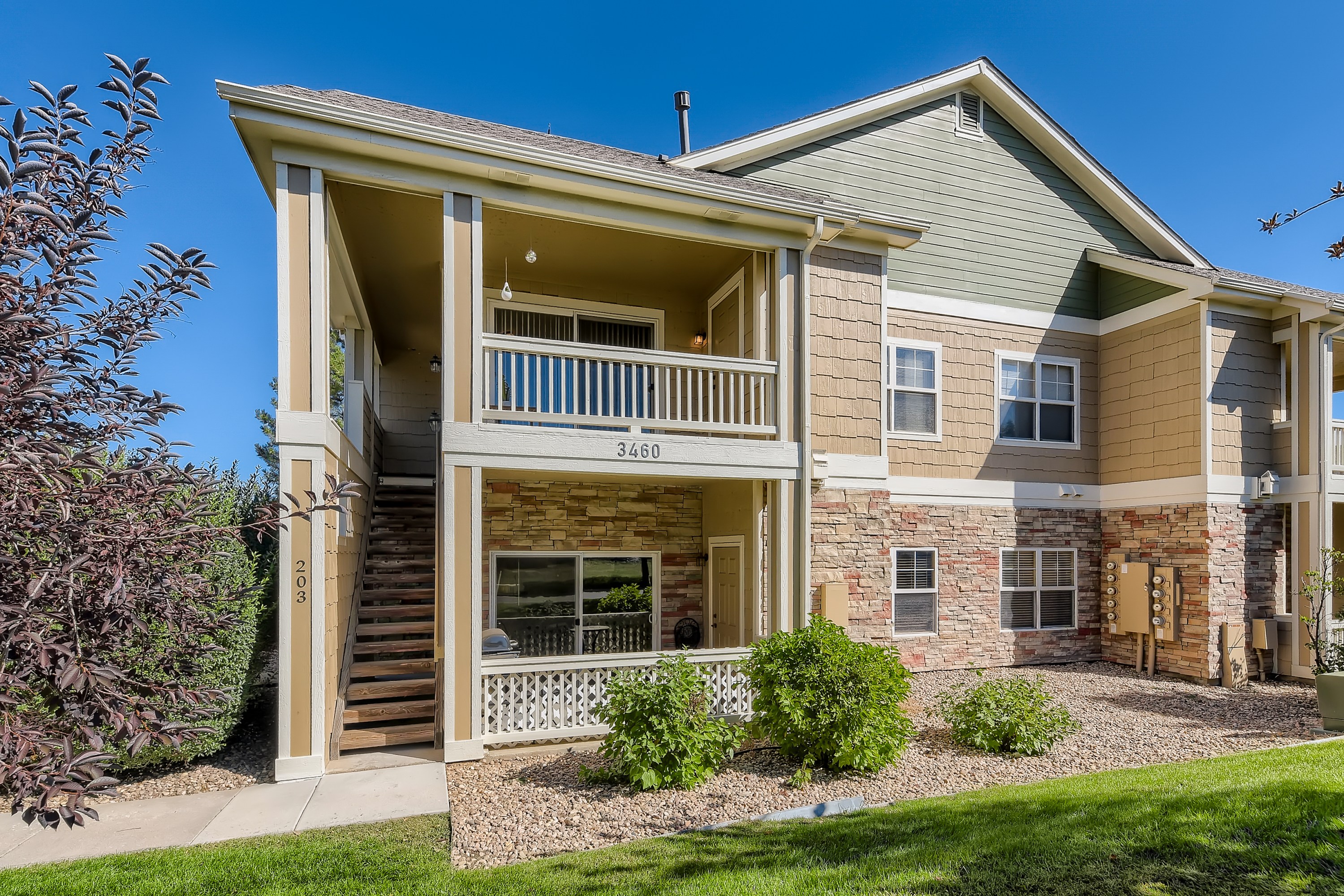 Second-floor condo in Broomfield, CO.
