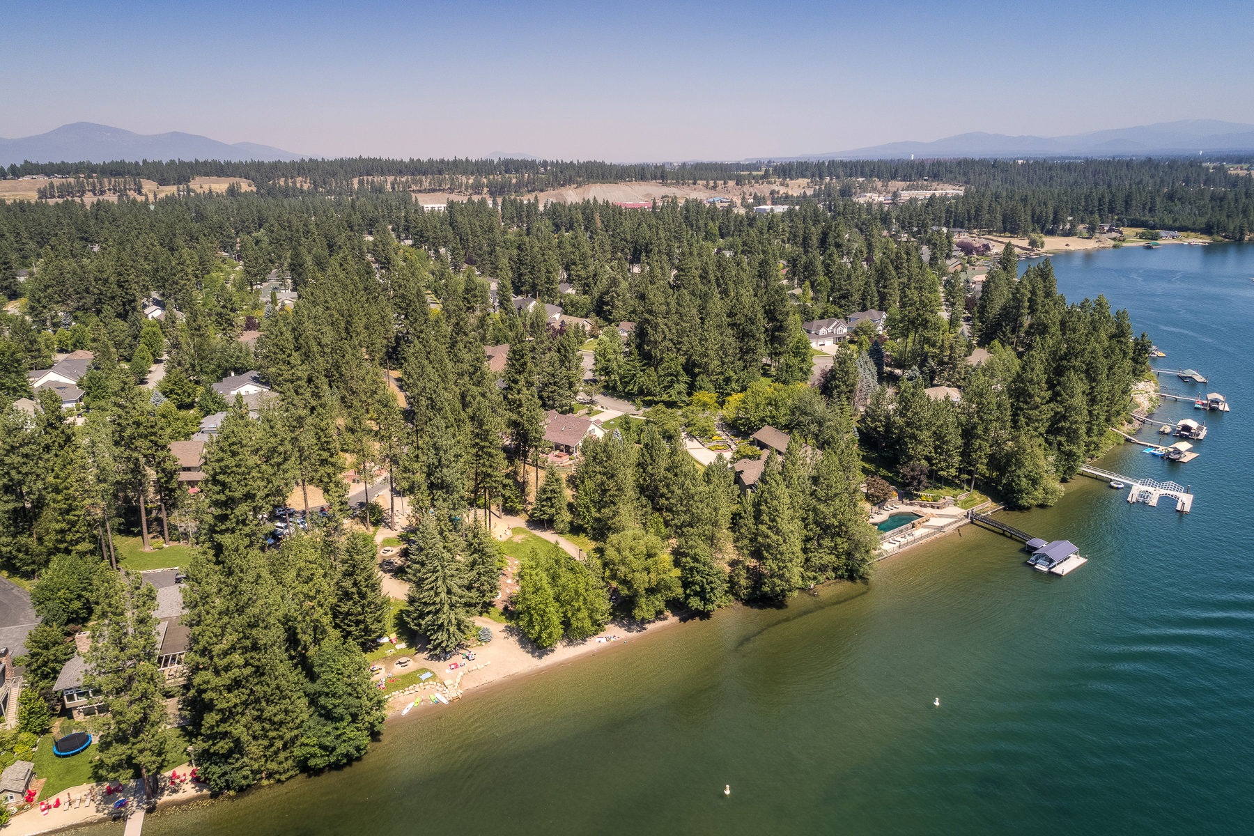Ariel view of neighborhood. 