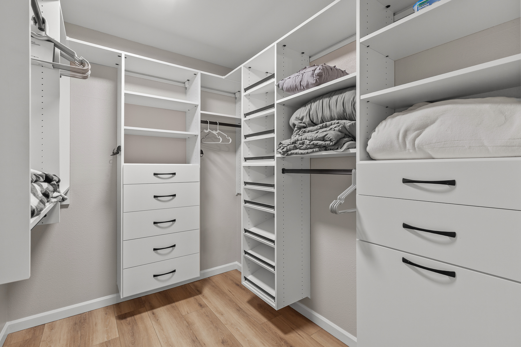 Main King bedroom walk-in closet. 