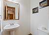Main level half bath.