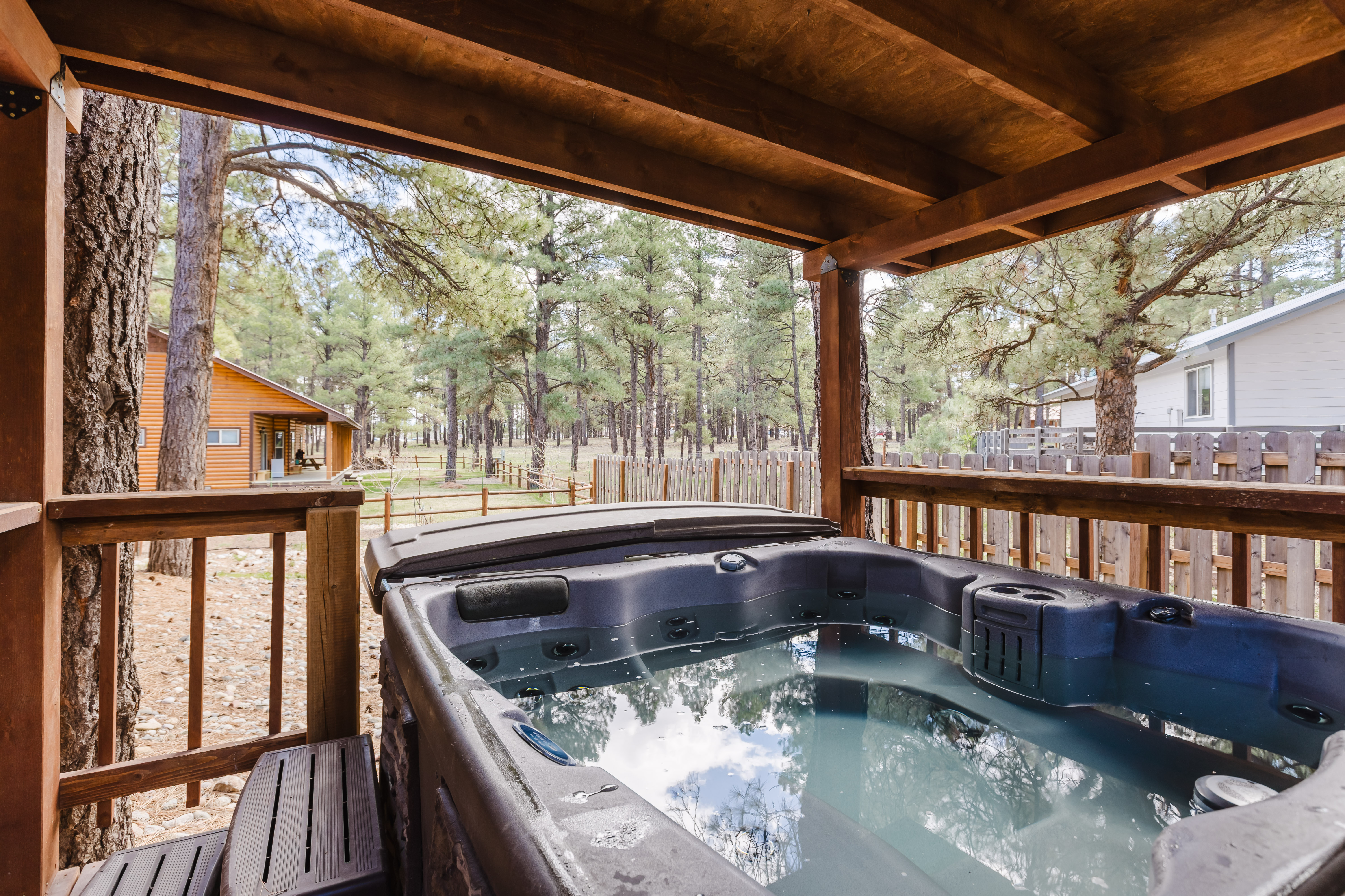 New Listing! Nestled in the Pines | Private Hot Tub | Walk to Trails | Photo 2