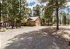Driveway leading to Pagosa Pines Getaway. 