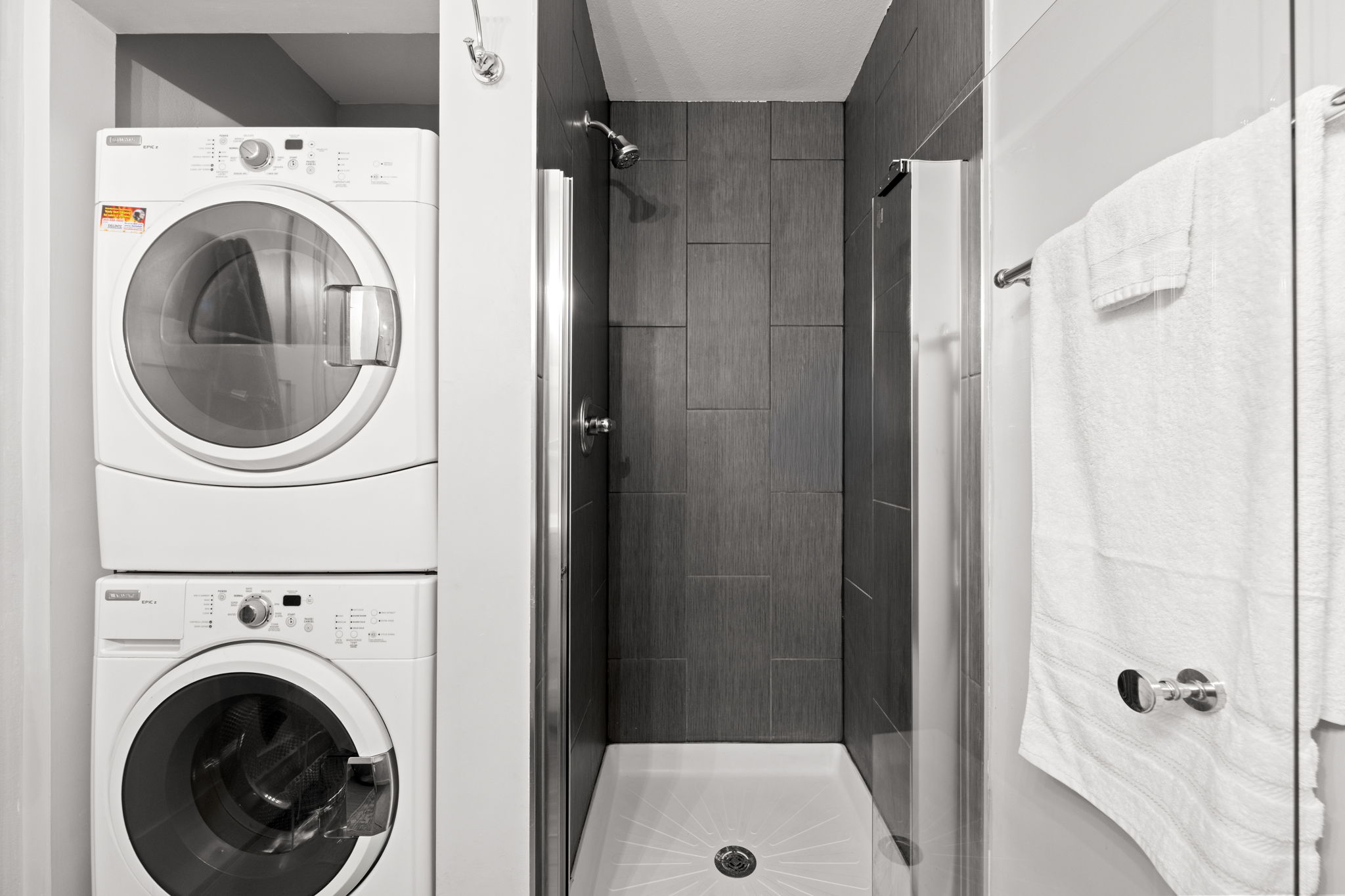Keep things fresh with in-home laundry during your stay.