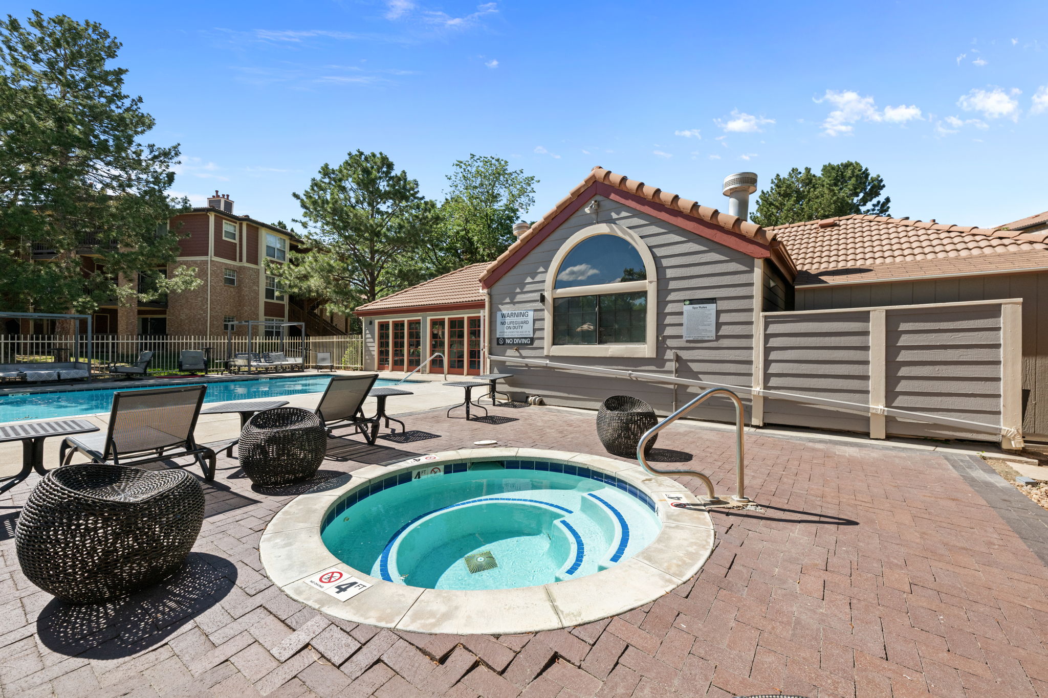 Community hot tub - The perfect spot to relax, reflect, and recharge.