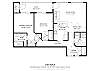 Floor plan of condo. 