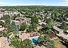 Ariel view of condo complex. 