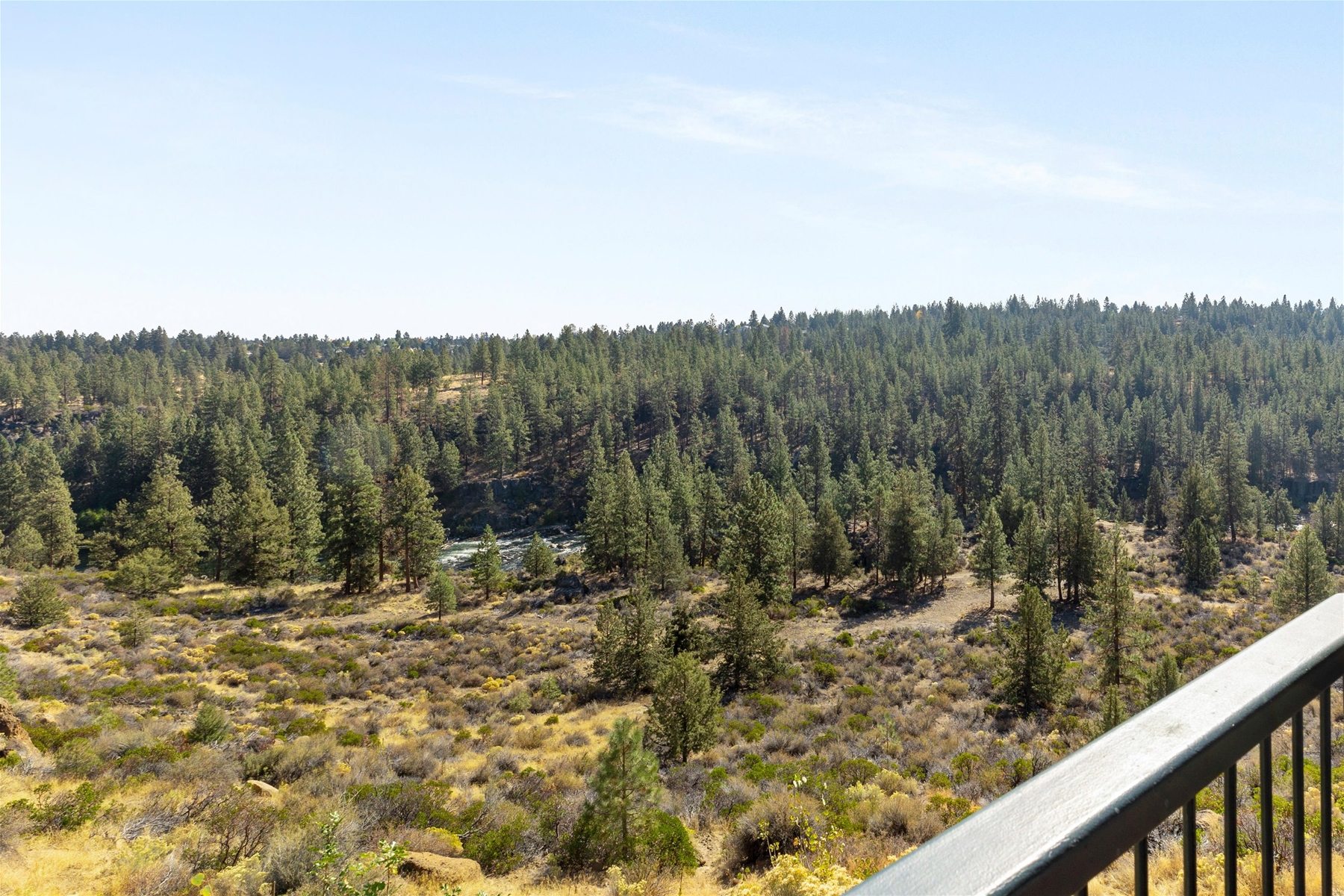 River views from the deck.