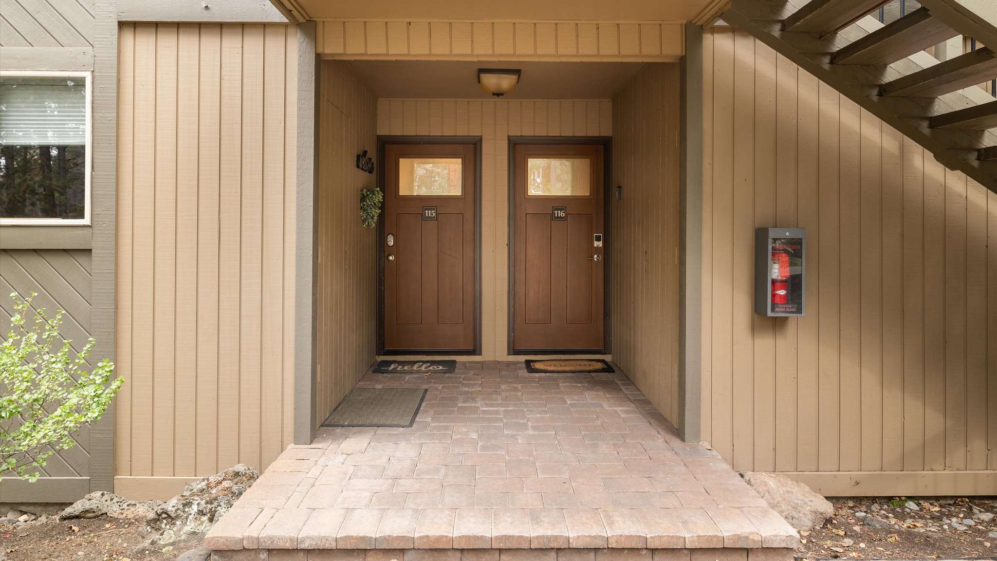 Front door of the condo. 