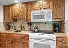 Fully equipped kitchen.