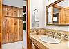 Beautiful tiled full bathroom. 