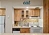 Fully equipped kitchen.