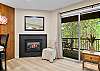 Taking in the views while relaxing in the living room. 