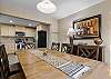 Gather comfortably with dining space for 8 guests.