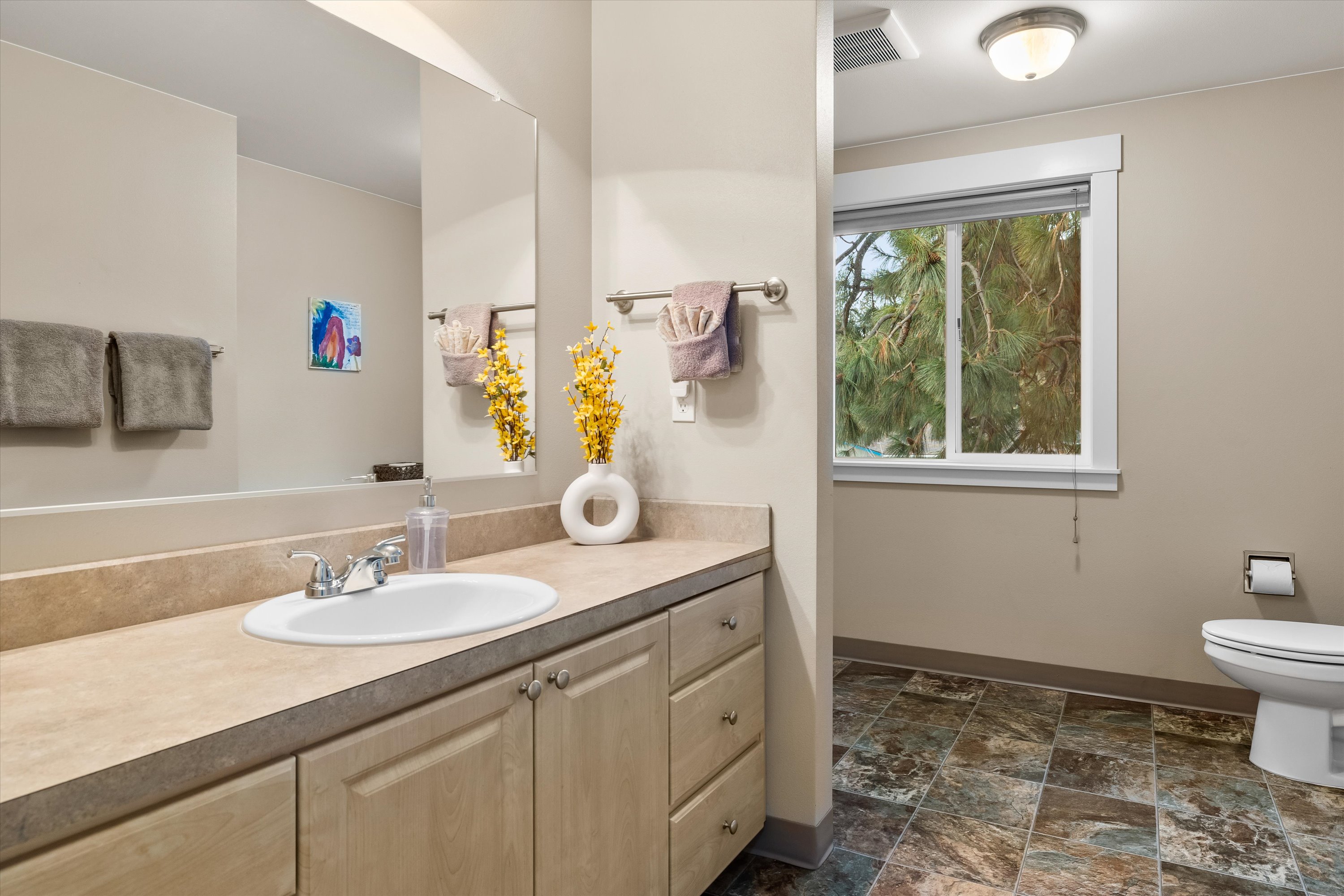 Upstairs guest bathroom.