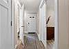 Downstairs hallway and entry. 