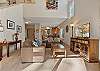 Comfortable living room with queen sofa sleeper. 
