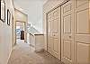 Plenty of storage upstairs for personal items. 