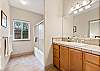 King main suite private bathroom.