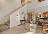 Stairway to upper level. 