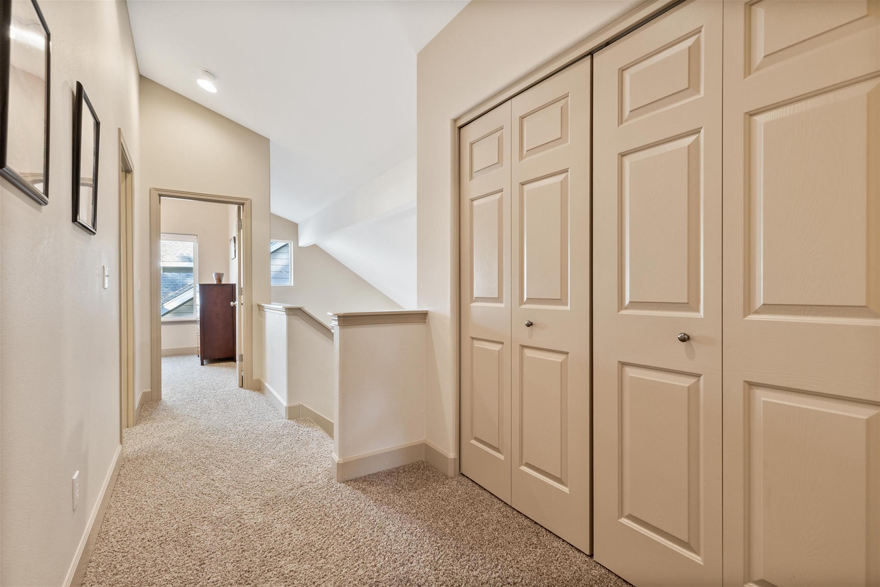 Plenty of storage upstairs for personal items. 