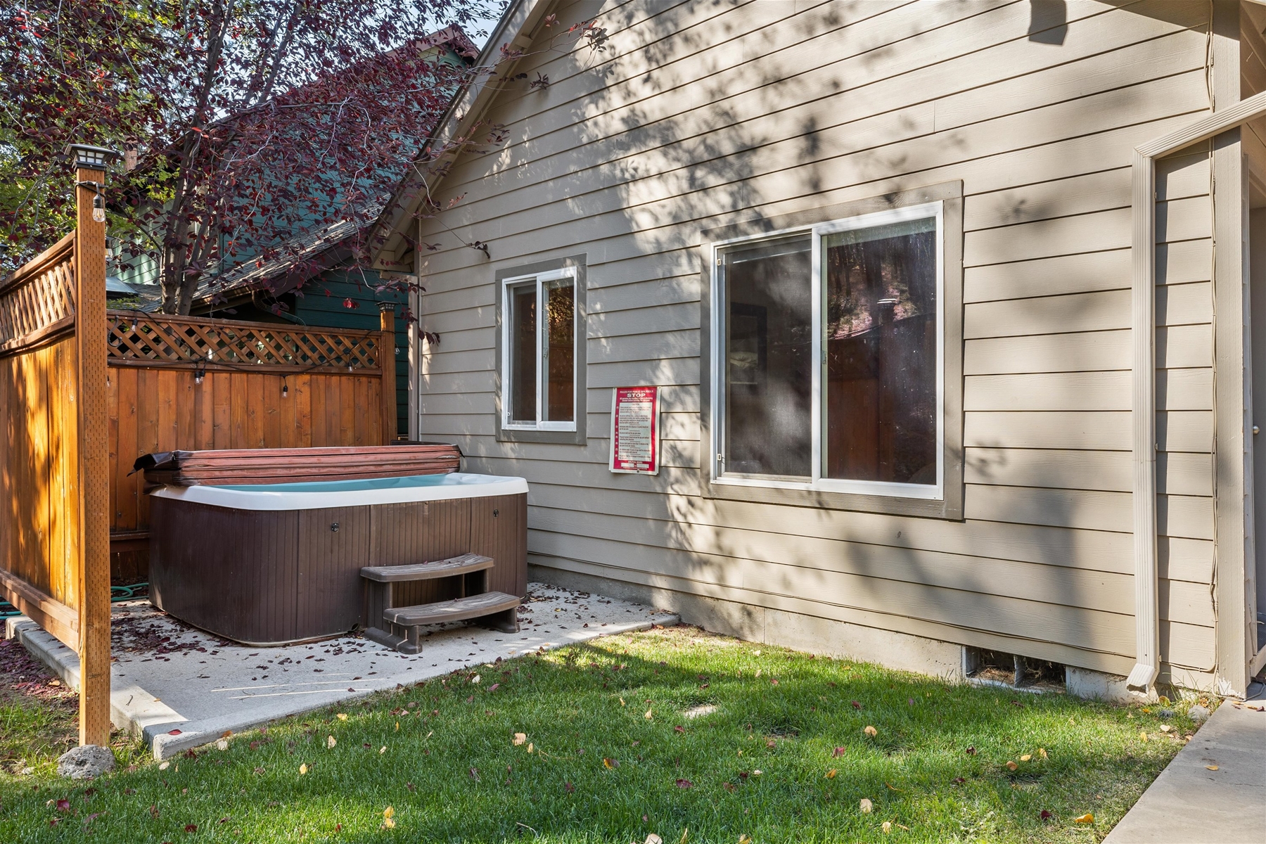 Our private hot tub is the perfect spot to relax, reflect, and recharge.