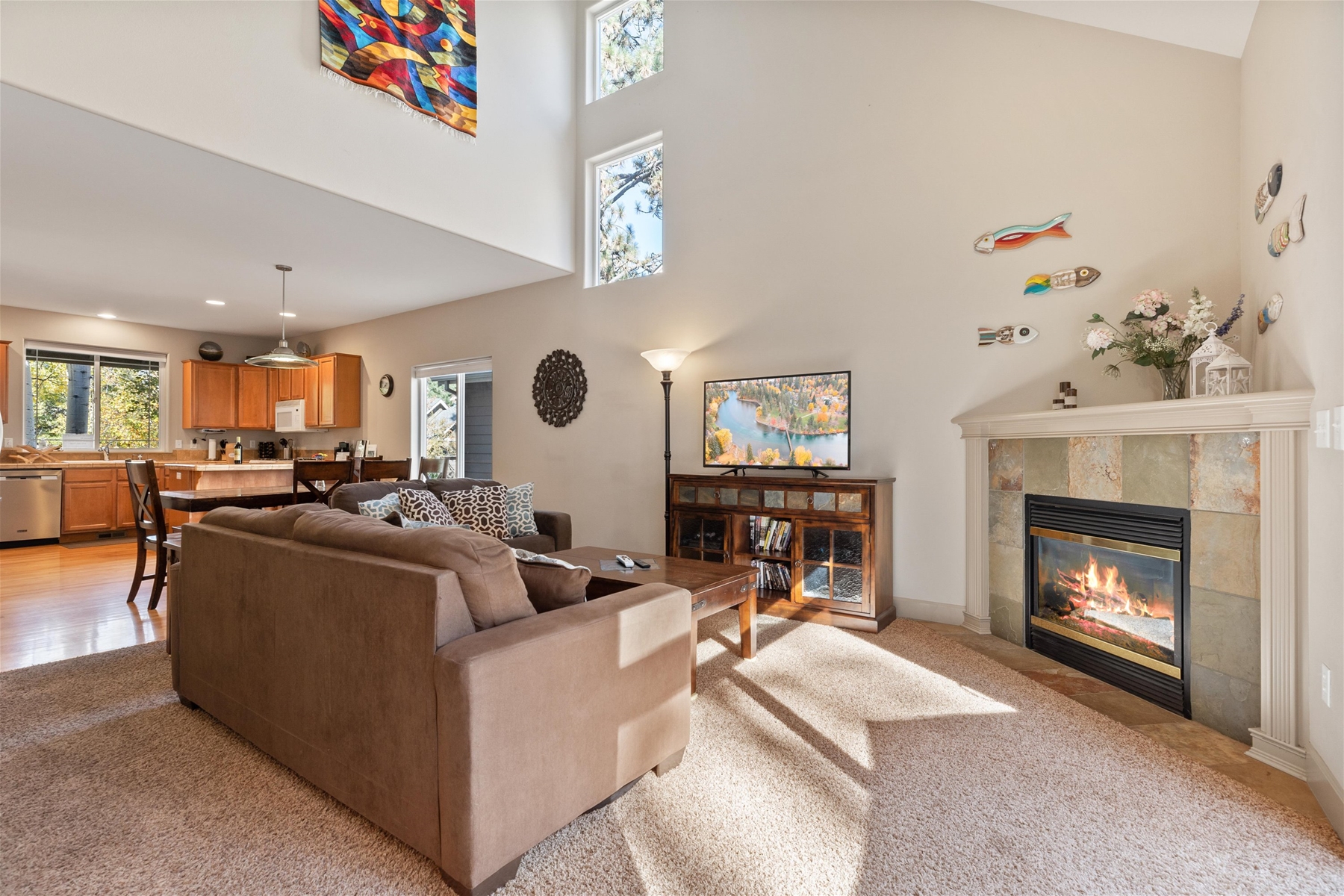 Large pet friendly four-bedroom home with two and a half bathrooms, sleeps 10.