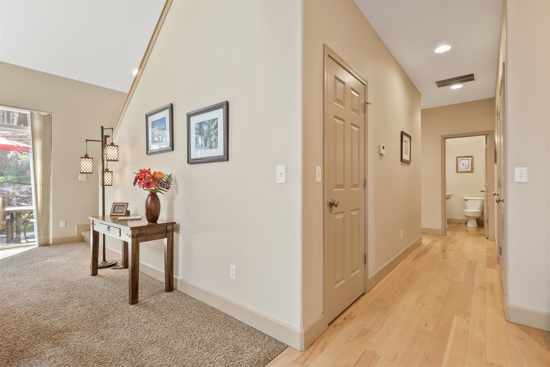 Lower level hallway.