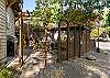 Patio dining and BBQ grill with propane. 