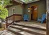 Entrance to cottage, sleeps 6.