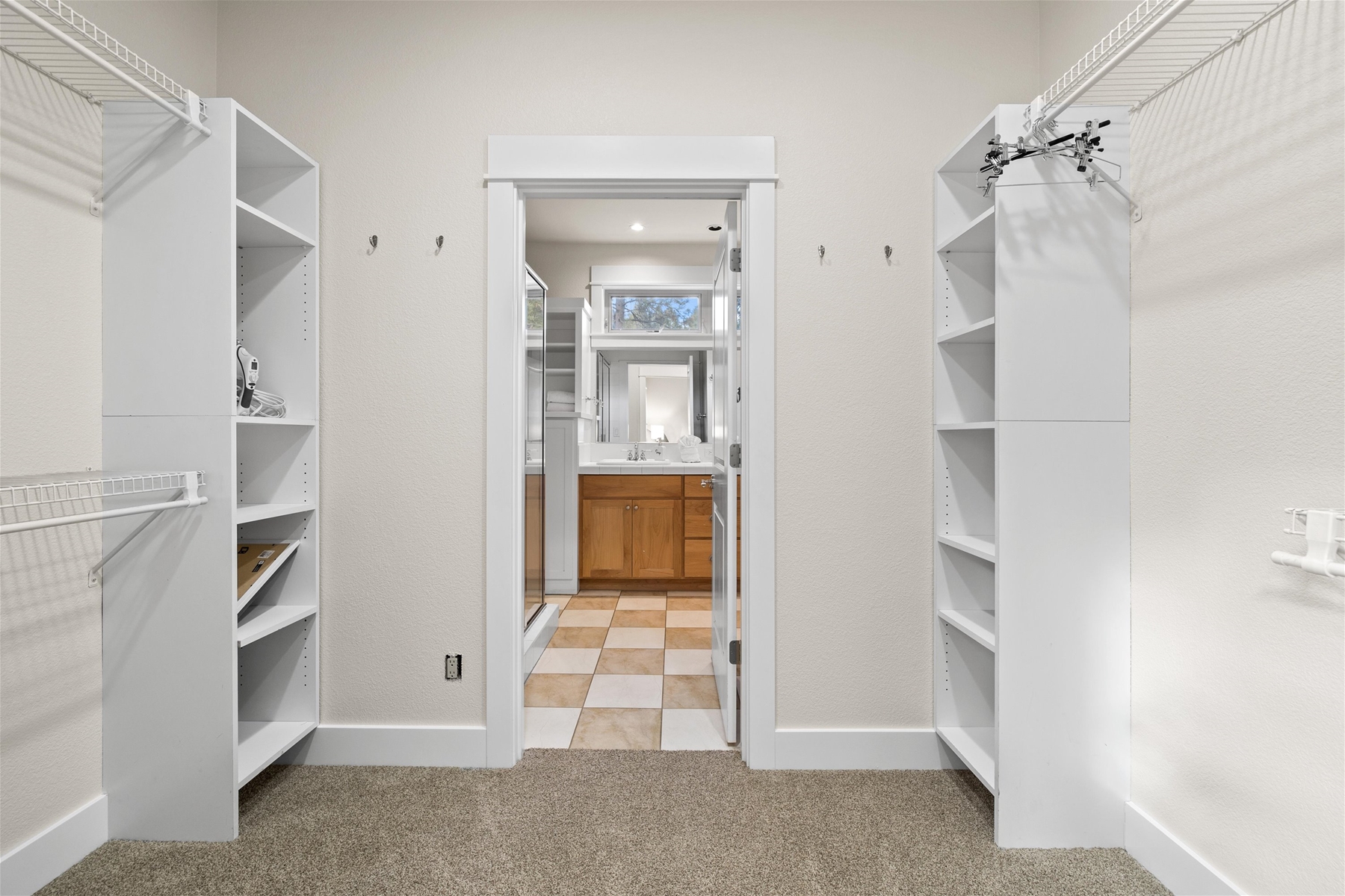 Large walk-in closet, King main suite, main level.