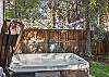 Private hot tub in fenced-in backyard – pet friendly. 