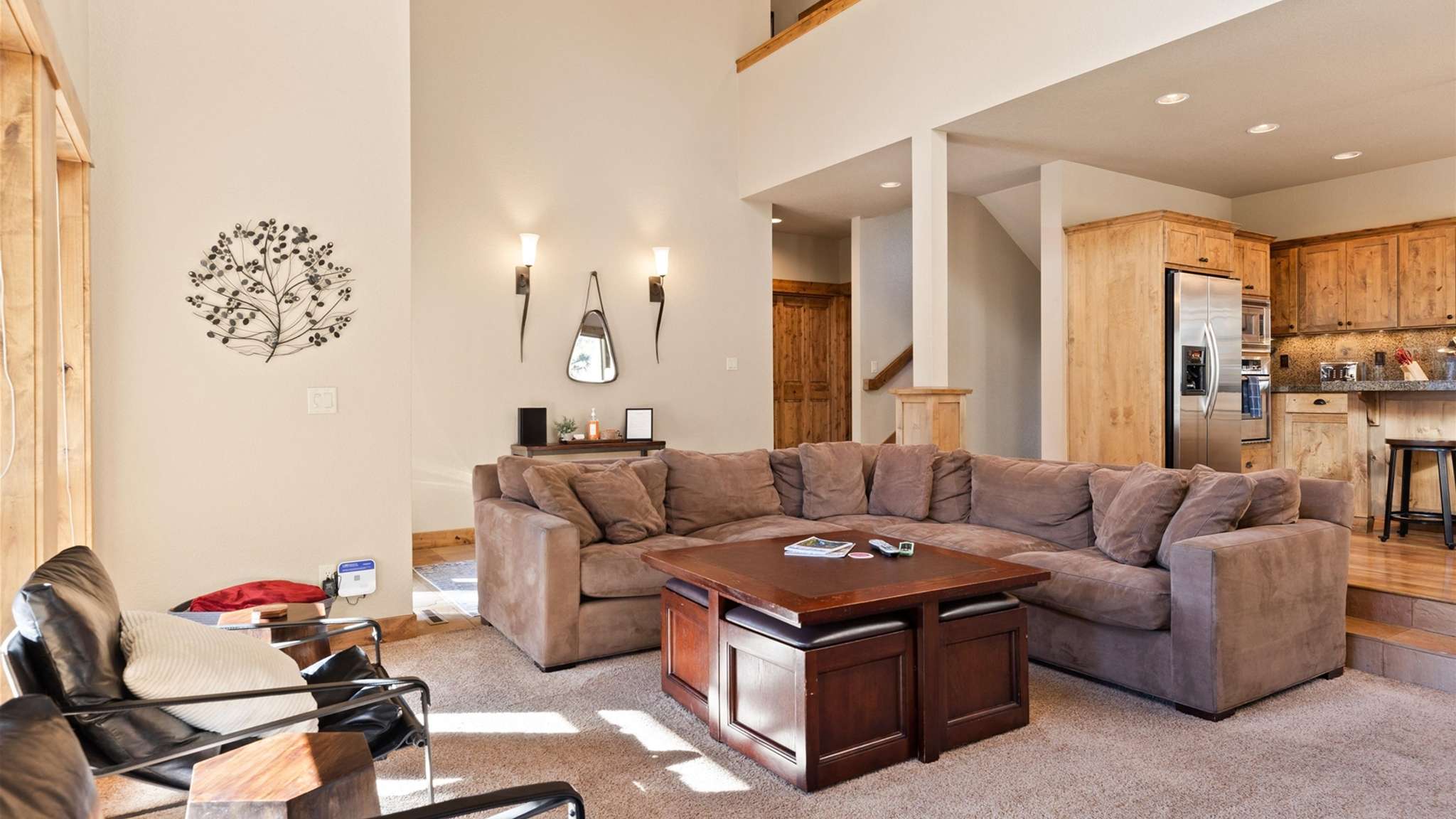 Cozy up in style- this living room is perfect for relaxation and gathering.