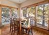 Gather comfortably with dining space for 6 guests.