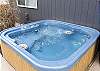 The private got tub is the perfect spot to relax, reflect, and recharge