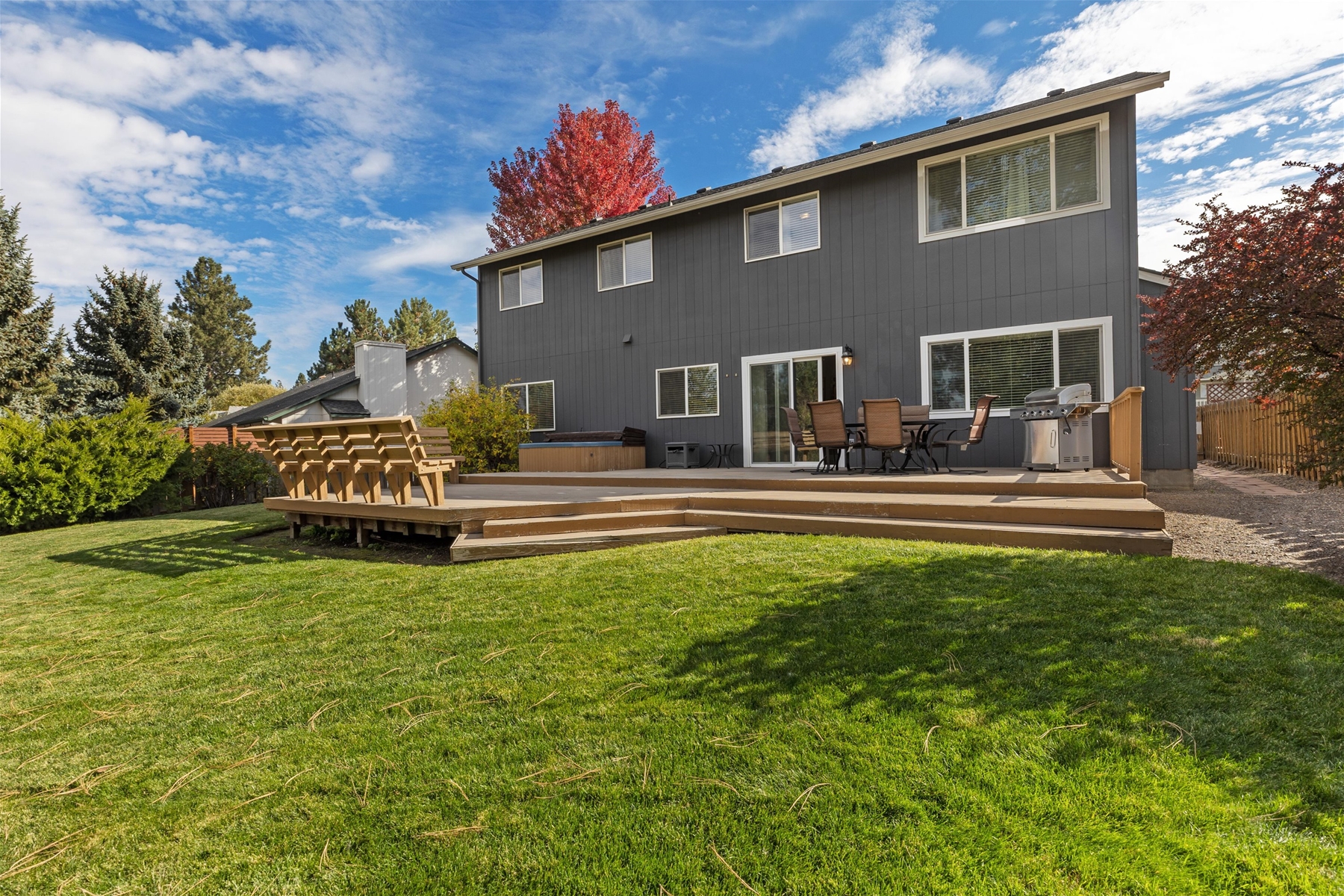 Beautiful, lush fully-fenced backyard. 
