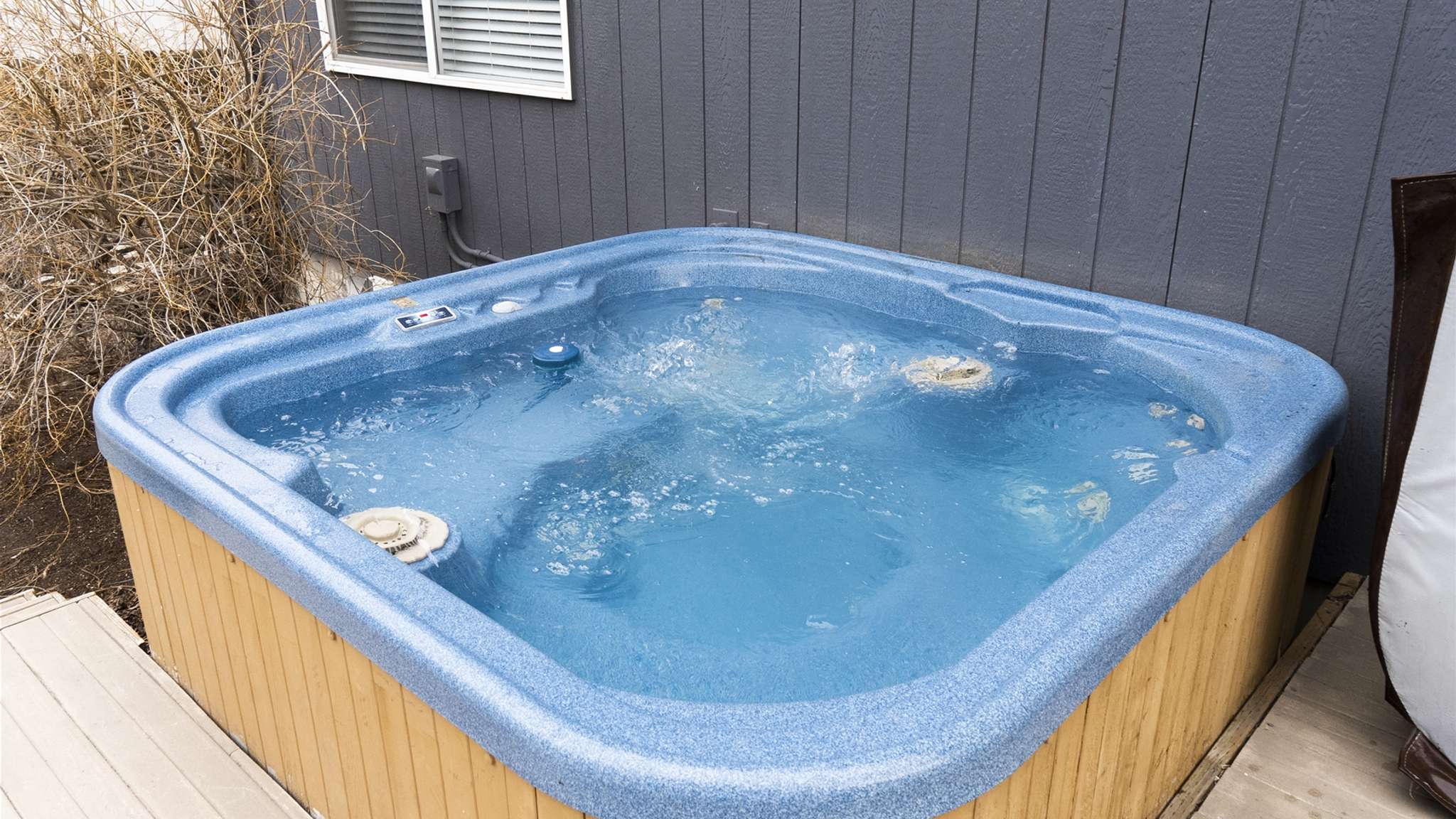 The private got tub is the perfect spot to relax, reflect, and recharge