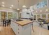 Gourmet kitchen with breakfast bar. 