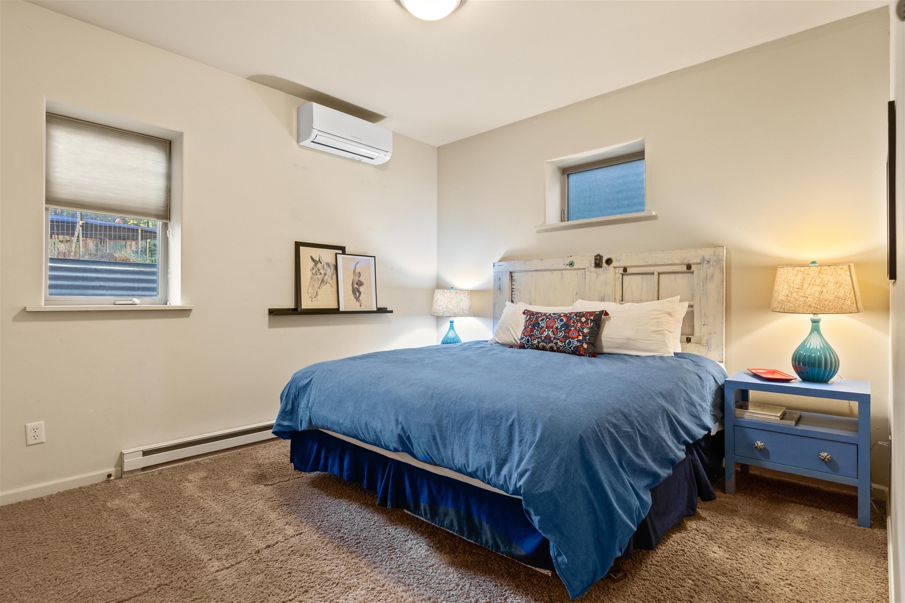 King guest room (lower level). 