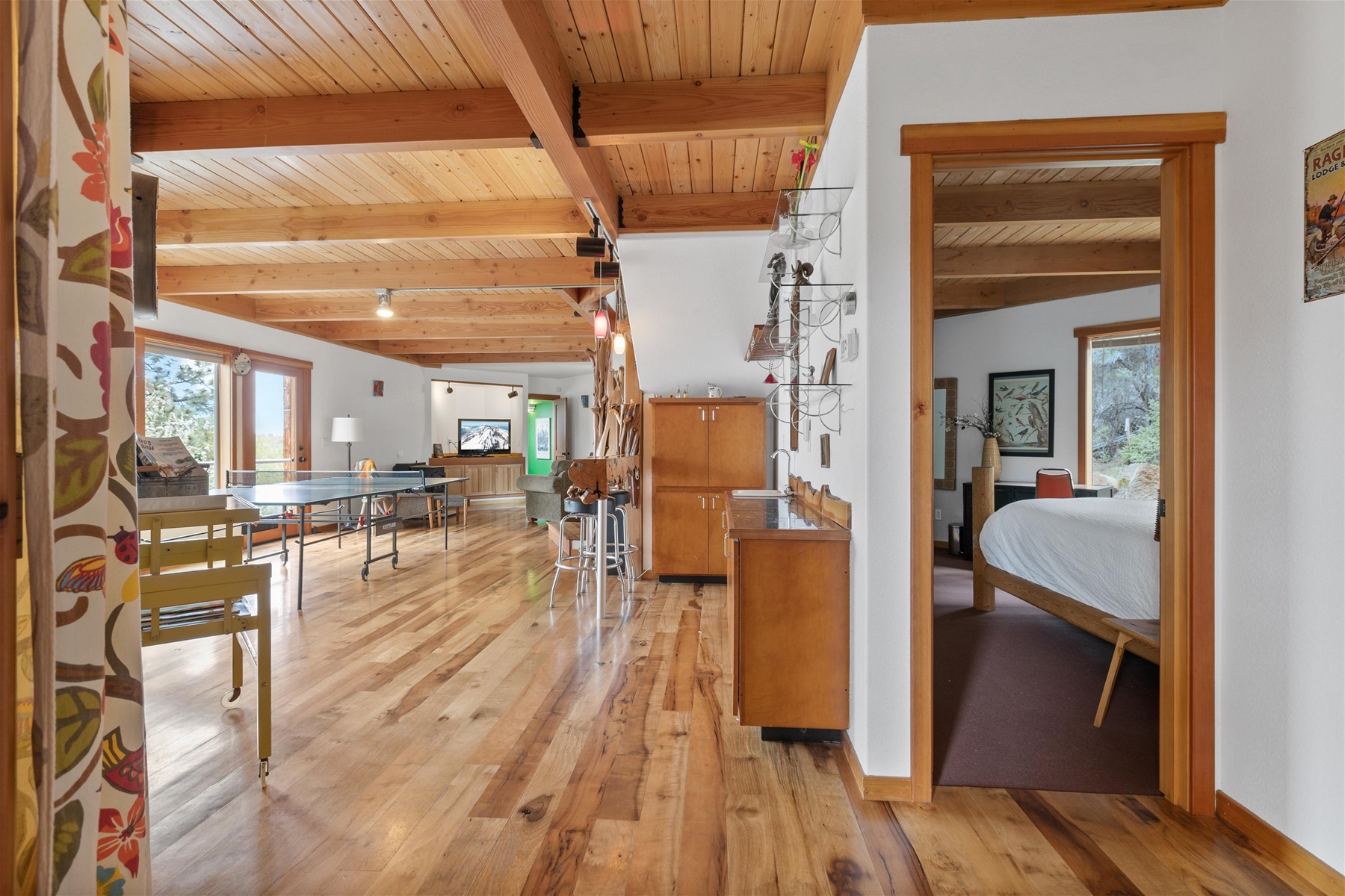Beautiful hardwood flooring and wood finishes throughout the home.
