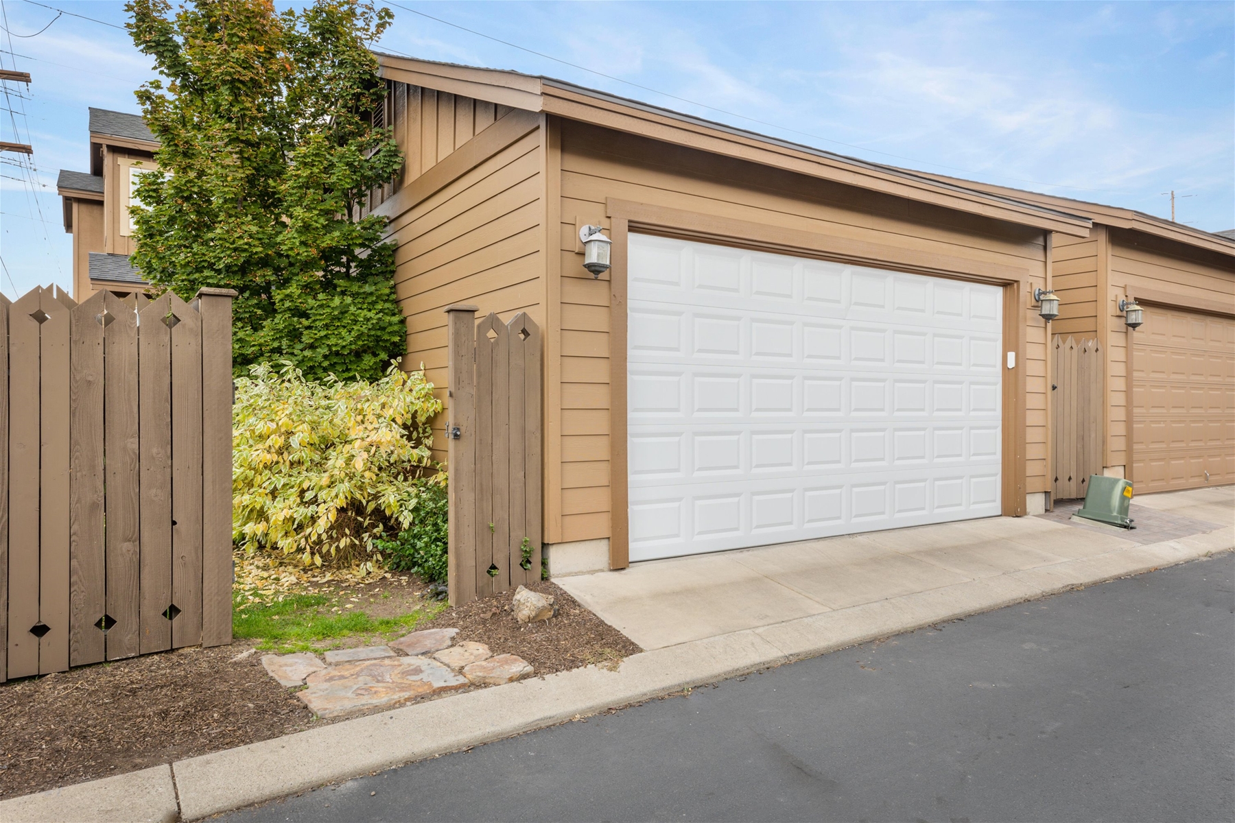 Garage parking.