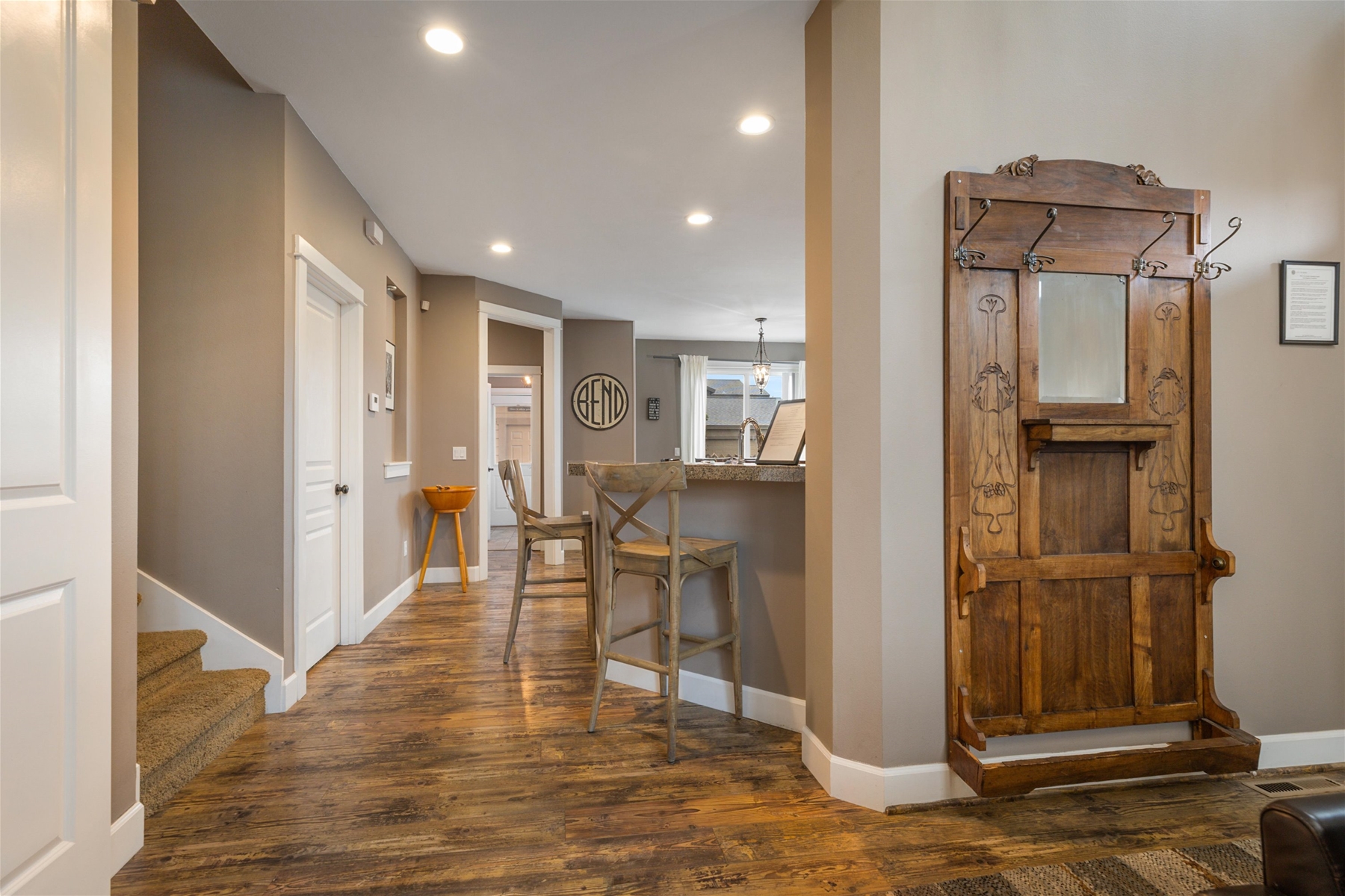 Entryway of the home. 