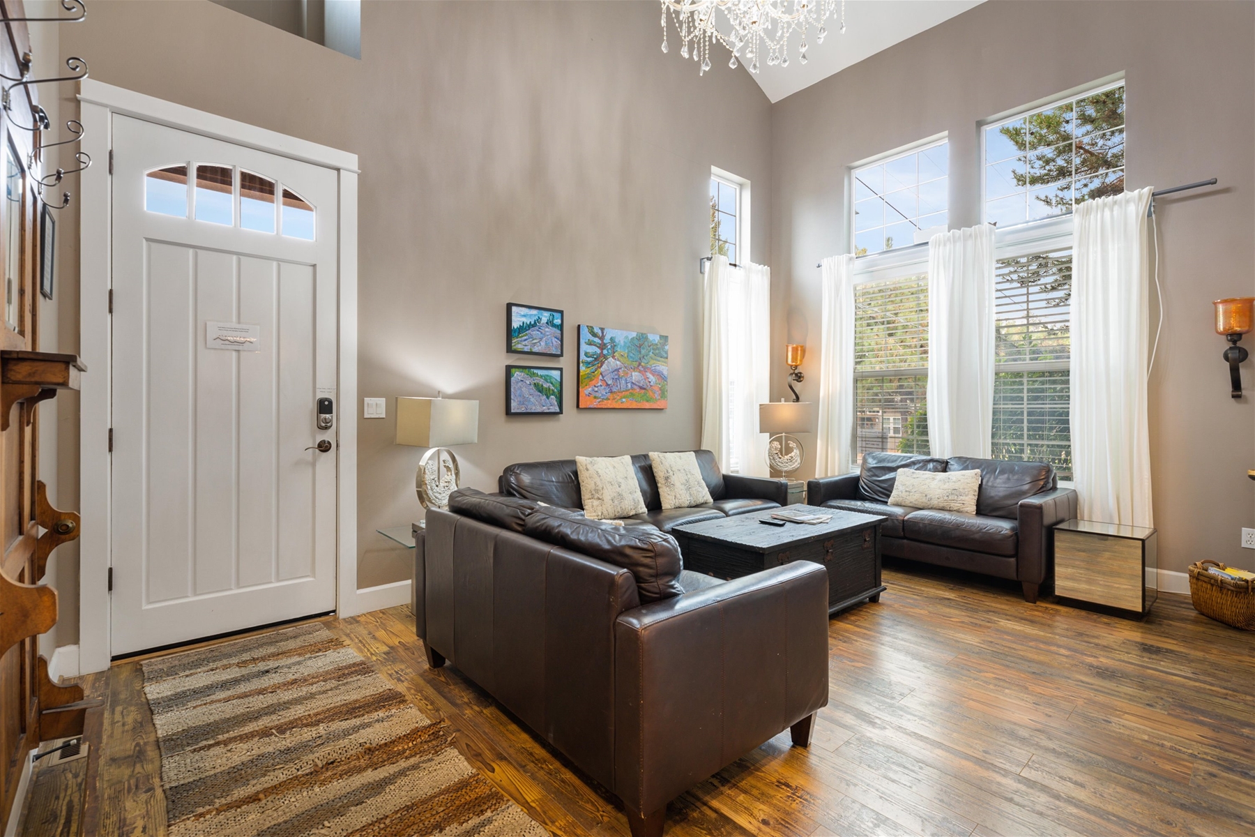 Hardwood flooring throughout the main level. 