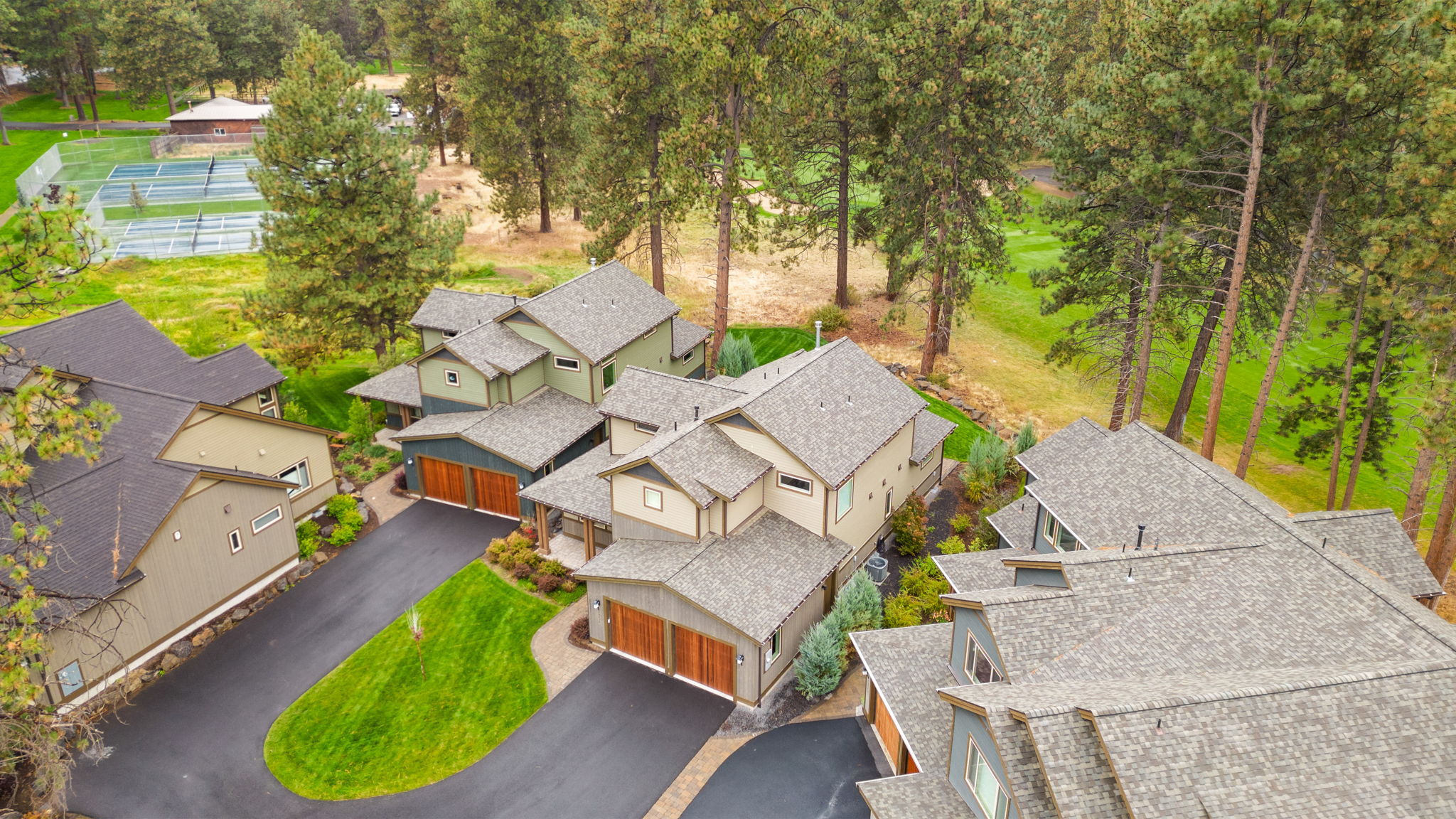 Ariel view of the home. 